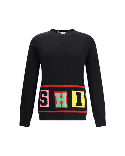 Comme Des Garçons Crewneck Sweater with colorful lettering