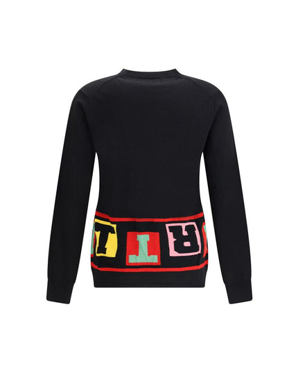 Comme Des Garçons Crewneck Sweater with colorful lettering