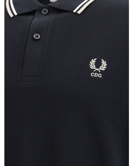 Comme Des Garçons Black Cotton Polo Shirt