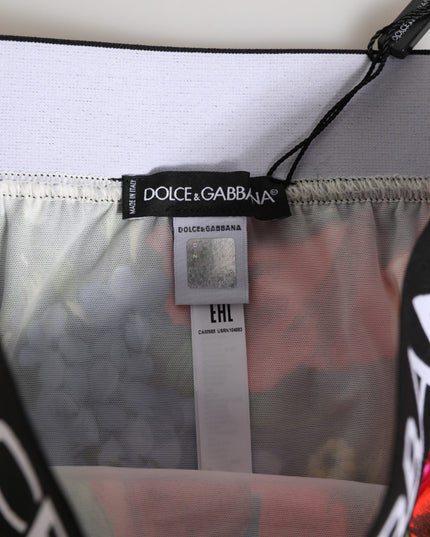 Dolce & Gabbana Multicolor Floral Print High Waist Panty Underwear