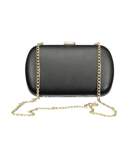 Mario Valentino Black Polyurethane Women Handbag