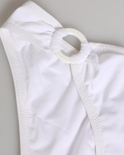 Dolce & Gabbana White Logo Swimsuit 2 Piece Top Bottom Swimwear