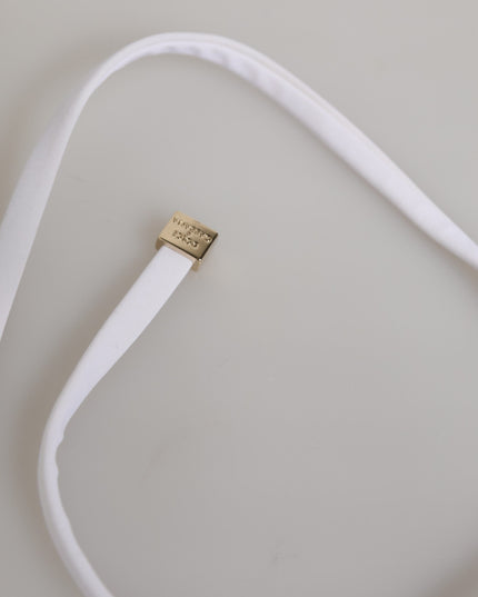 Dolce & Gabbana White Logo Swimsuit 2 Piece Top Bottom Swimwear