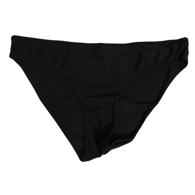 Dolce & Gabbana Black Nylon Stretch Slip Brief Women Underwear