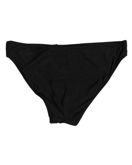Dolce & Gabbana Black Nylon Stretch Slip Brief Women Underwear