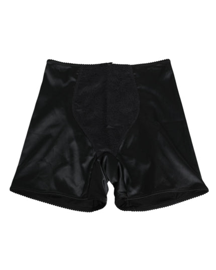 Dolce & Gabbana Black Silk Stretch Slip Cycling Women Underwear