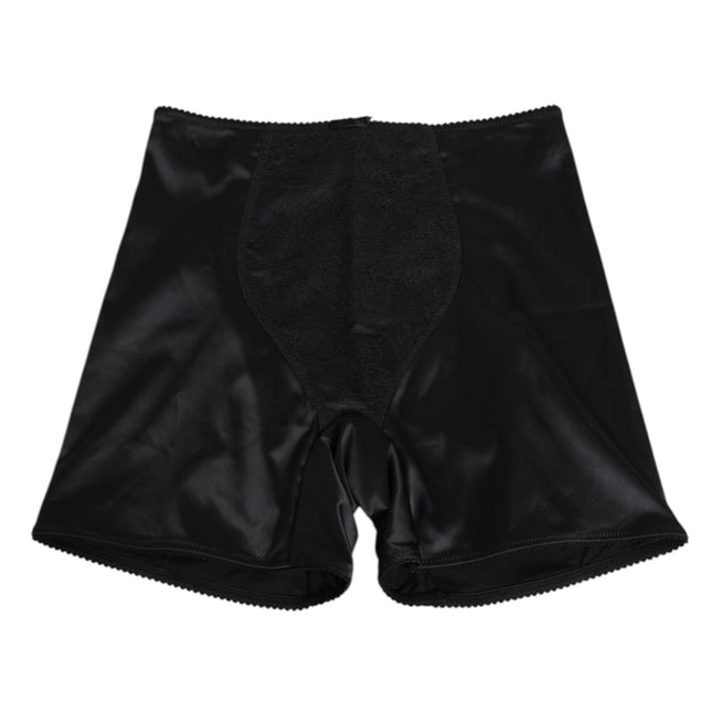 Dolce & Gabbana Black Silk Stretch Slip Cycling Women Underwear