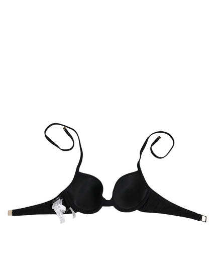 Dolce & Gabbana Black Underwire Push Up Balconette Bra Underwear