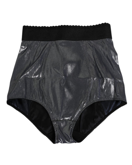 Dolce & Gabbana Gray Silk Stretch Slip Girdle Panty Underwear