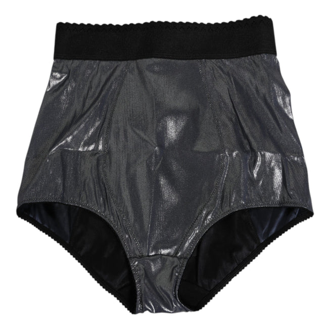 Dolce & Gabbana Gray Silk Stretch Slip Girdle Panty Underwear