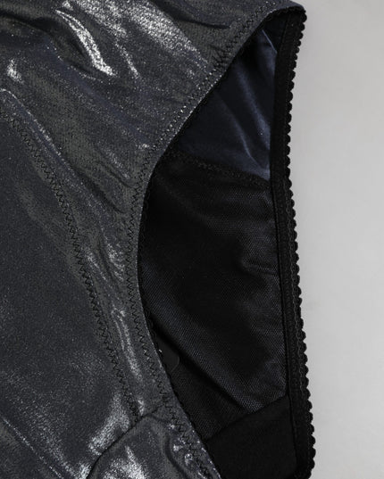 Dolce & Gabbana Gray Silk Stretch Slip Girdle Panty Underwear