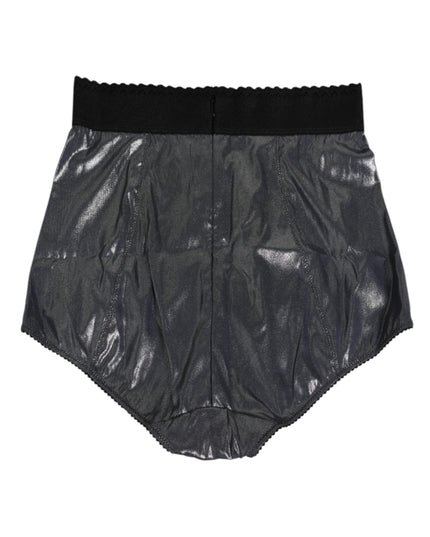 Dolce & Gabbana Gray Silk Stretch Slip Girdle Panty Underwear