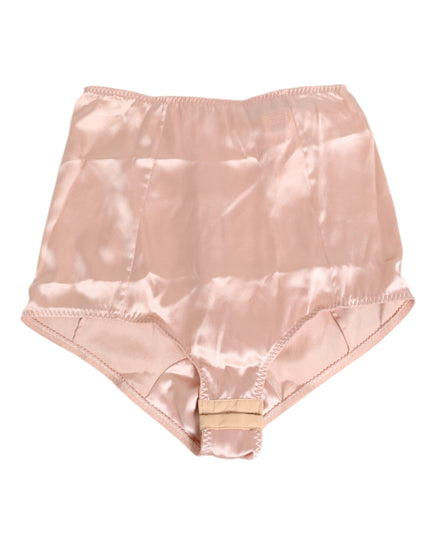 Dolce & Gabbana Pink Acetate High Waist Shorts Panty Underwear