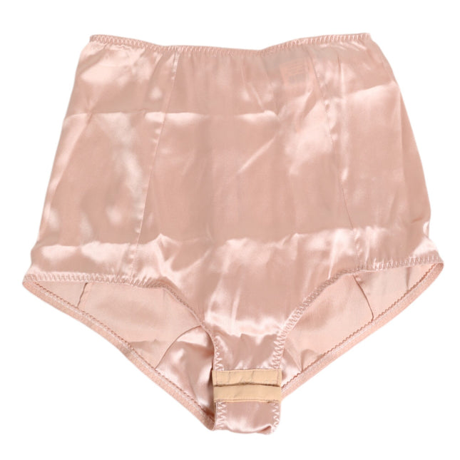 Dolce & Gabbana Pink Acetate High Waist Shorts Panty Underwear