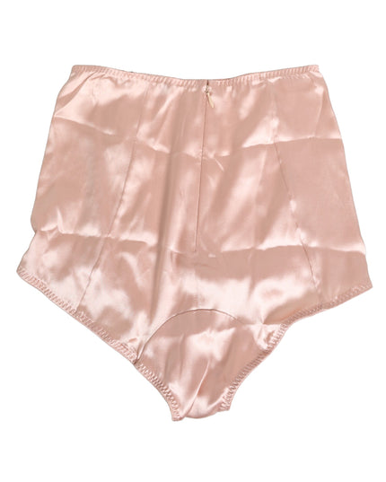 Dolce & Gabbana Pink Acetate High Waist Shorts Panty Underwear