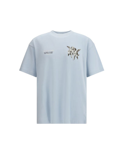 Represent Light Blue Cotton T-Shirt