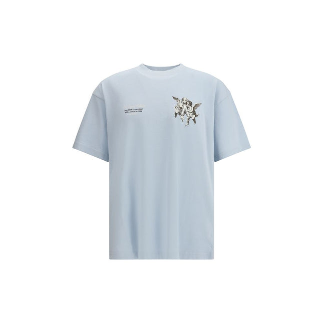 Represent Light Blue Cotton T-Shirt