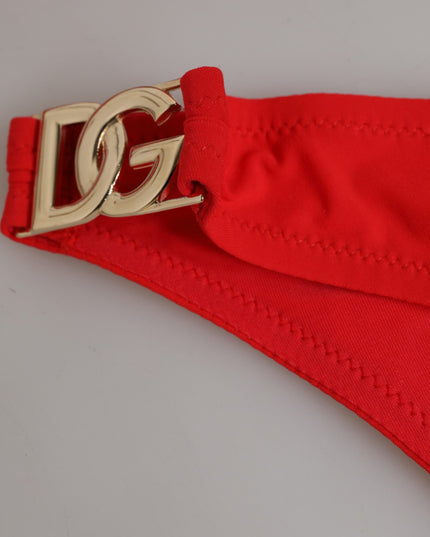 Dolce & Gabbana Red Nylon Swimsuit 2 Piece Top Bottom Swimwear