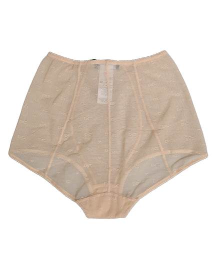 Dolce & Gabbana Beige Nylon High Waist Girdle Panty Underwear