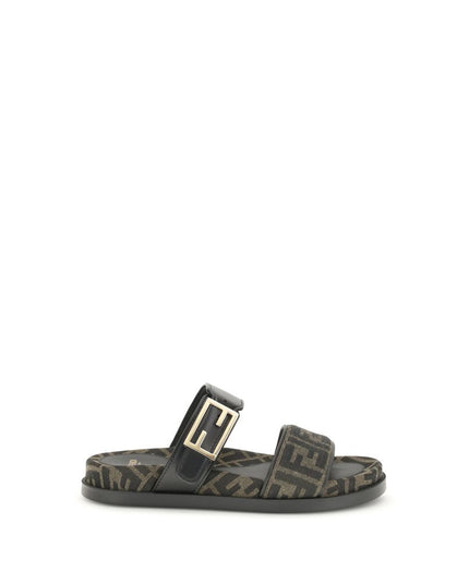 Fendi FF fabric sandal
