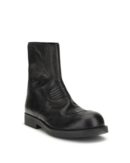 MM6 Leather Ankle Boots