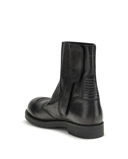 MM6 Leather Ankle Boots