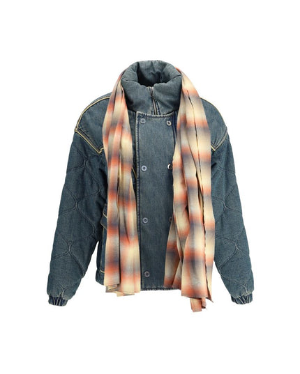 MARBELL Blue Cotton Denim Jacket