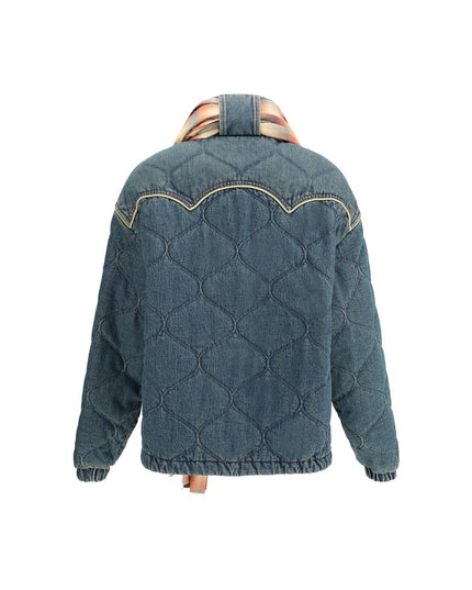 MARBELL Blue Cotton Denim Jacket