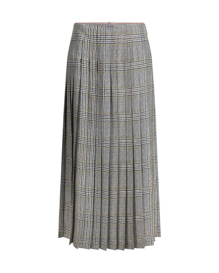 Thom Browne Multicolor Silk Midi Skirt