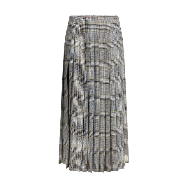 Thom Browne Multicolor Silk Midi Skirt