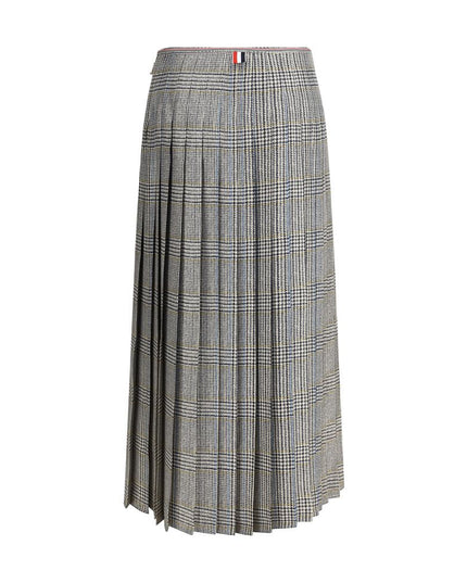 Thom Browne Multicolor Silk Midi Skirt