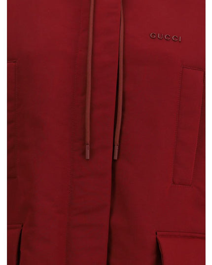 Gucci Bordeaux Polyester Shell Jacket