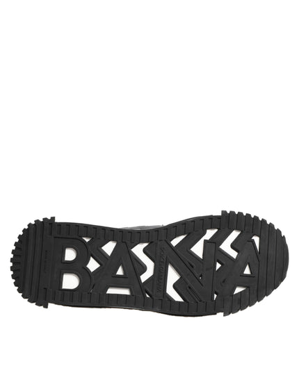 Dolce & Gabbana Black Logo Lace Low Top NS1 Sneaker Shoes