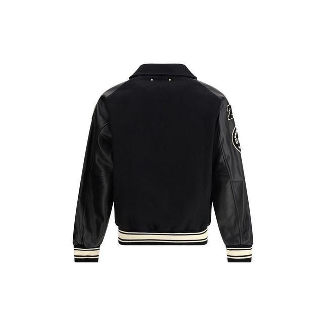 Golden Goose Black Fleece Wool Bomber