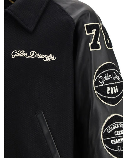 Golden Goose Black Fleece Wool Bomber