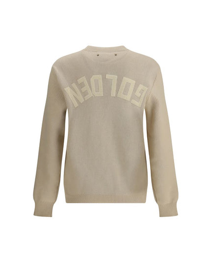 Golden Goose Beige ribbed-knit sweater