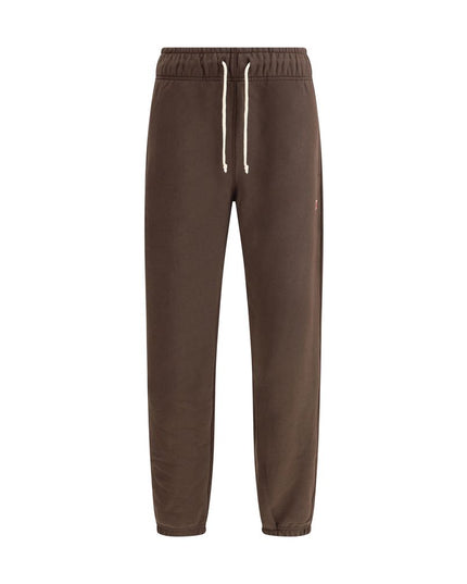 New Balance Elastic-waistband logo-patch track Pants