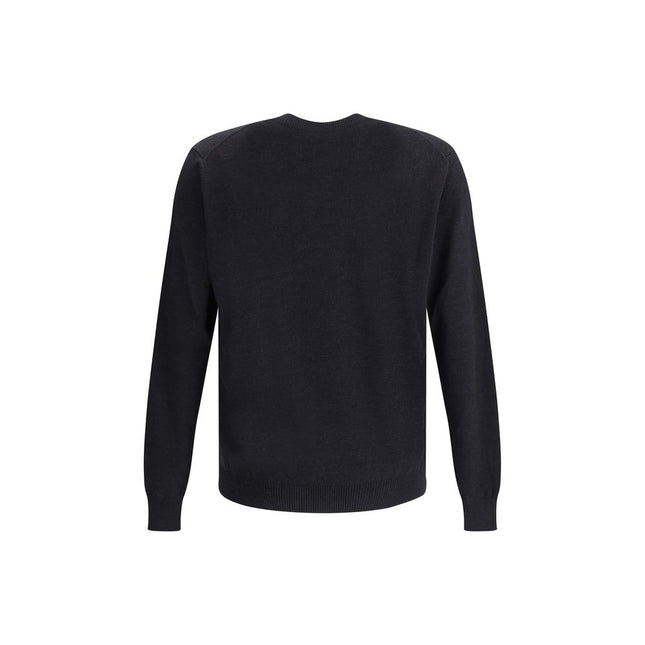 Fendi Black Fleece Wool Sweatshirt