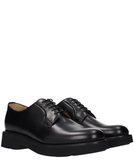 Church's Black Leather Oxfords And Derbies