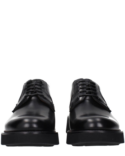 Church's Black Leather Oxfords And Derbies