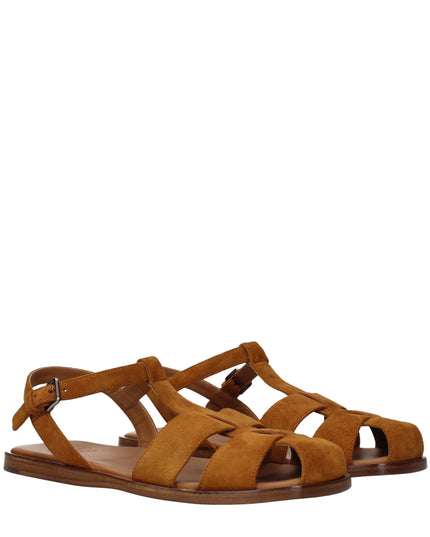 Church's Brown Leather Flat Sandals