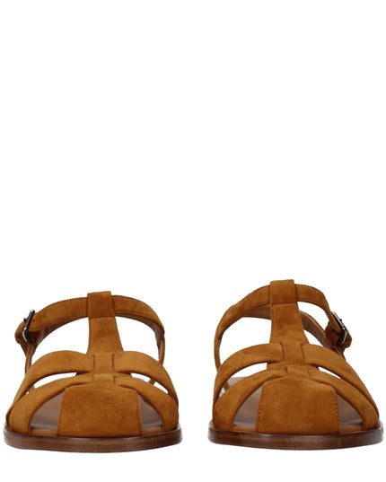 Church's Brown Leather Flat Sandals