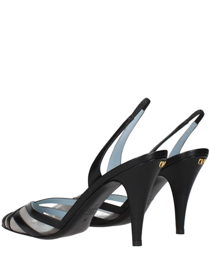 Valentino Garavani Black Leather High Heel Pumps