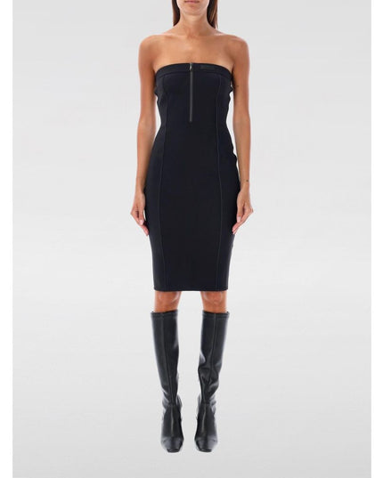 Coperni Black Cotton Cocktail Dress
