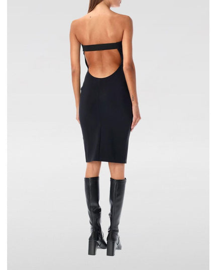 Coperni Black Cotton Cocktail Dress