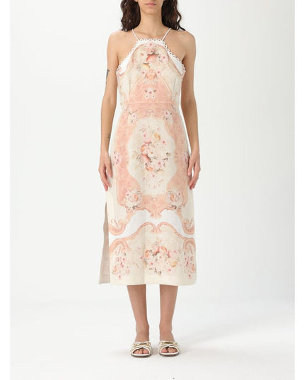 Twinset Multicolor Linen Casual Dress