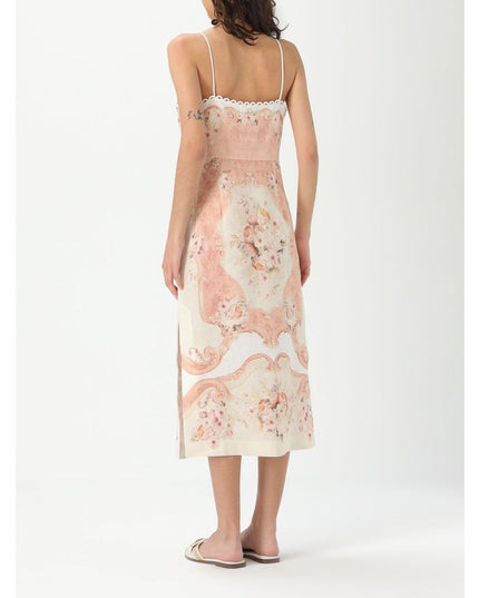 Twinset Multicolor Linen Casual Dress