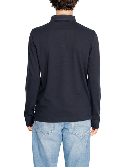 Armani Exchange Blue Cotton Long Sleeve T-Shirt