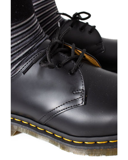 Dr. Martens Black Leather Oxfords And Derby