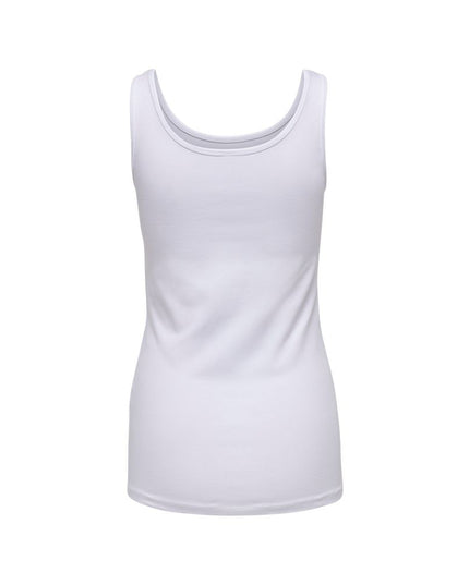 Only White Cotton Tank Tops